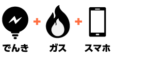 でんき+ガス+スマホ