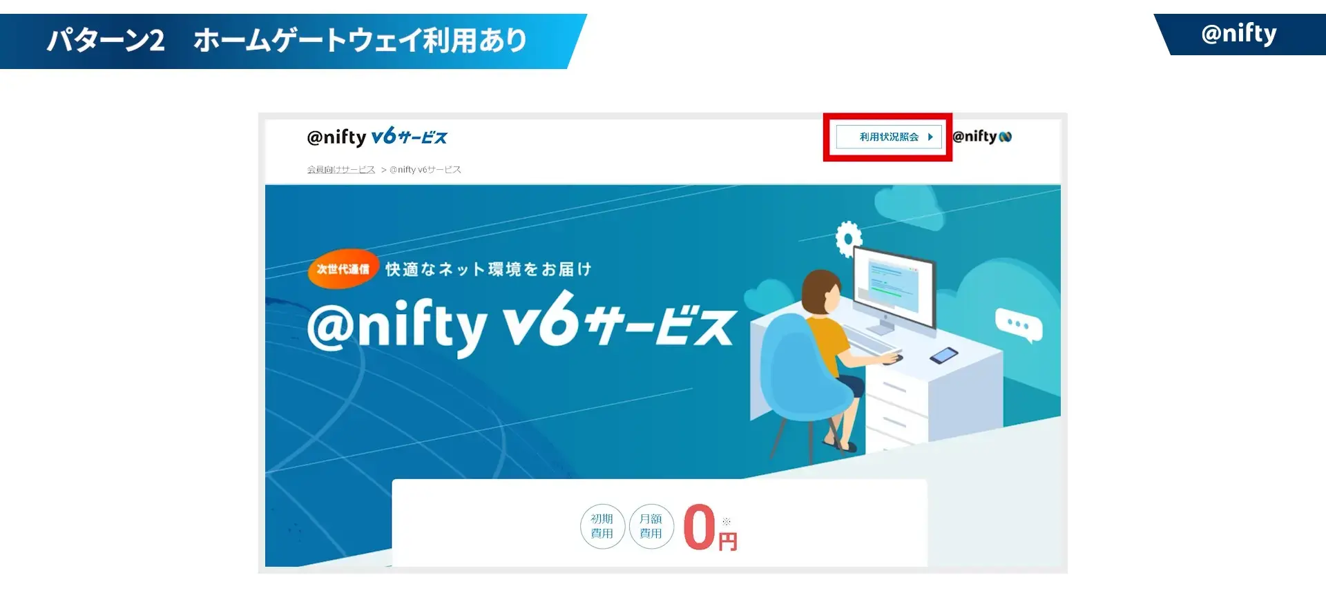 契約状況確認の案内イラスト